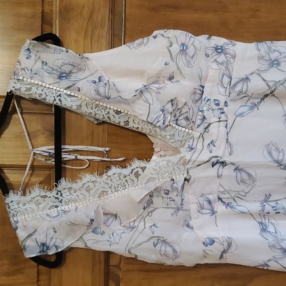 NWT Dark Pink Maxi Light Pink Floral Dress Size 2X - Picture 2 of 4